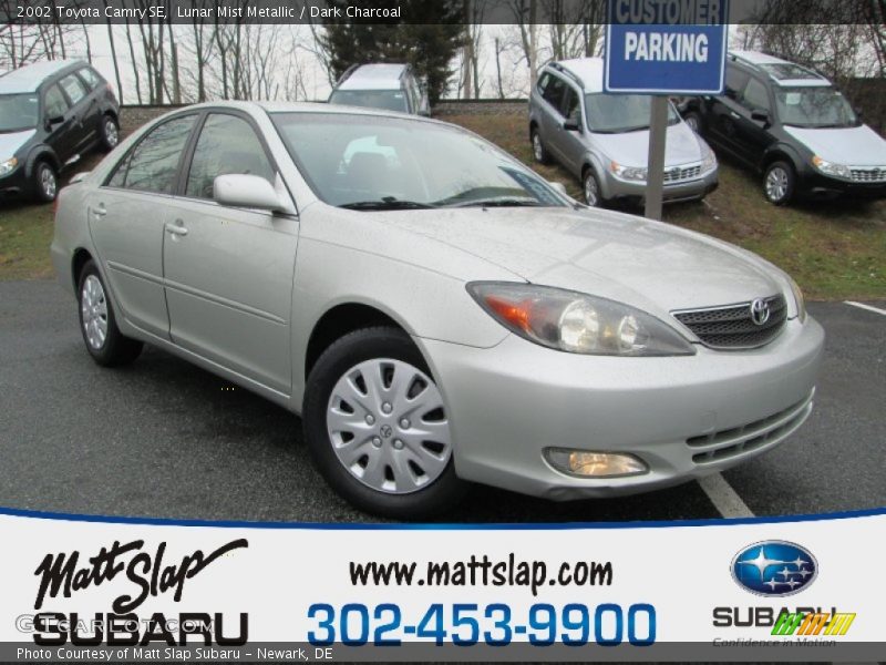 Lunar Mist Metallic / Dark Charcoal 2002 Toyota Camry SE
