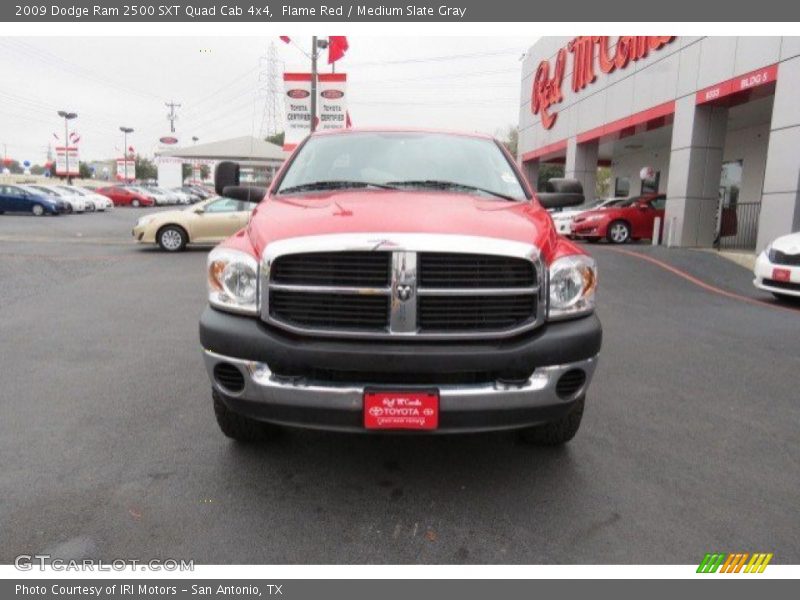 Flame Red / Medium Slate Gray 2009 Dodge Ram 2500 SXT Quad Cab 4x4