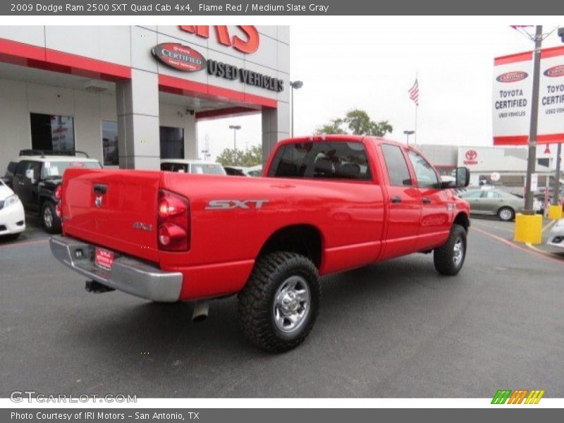 Flame Red / Medium Slate Gray 2009 Dodge Ram 2500 SXT Quad Cab 4x4