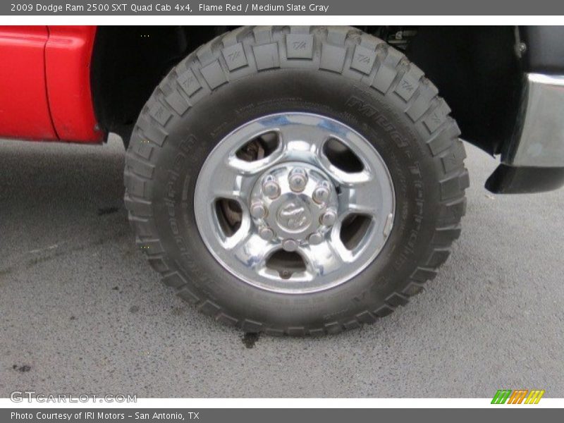 Flame Red / Medium Slate Gray 2009 Dodge Ram 2500 SXT Quad Cab 4x4