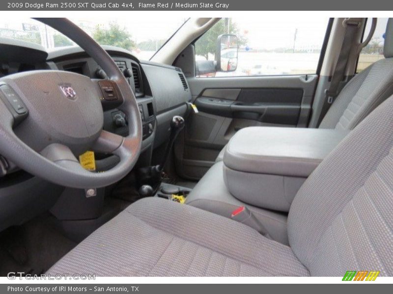 Flame Red / Medium Slate Gray 2009 Dodge Ram 2500 SXT Quad Cab 4x4
