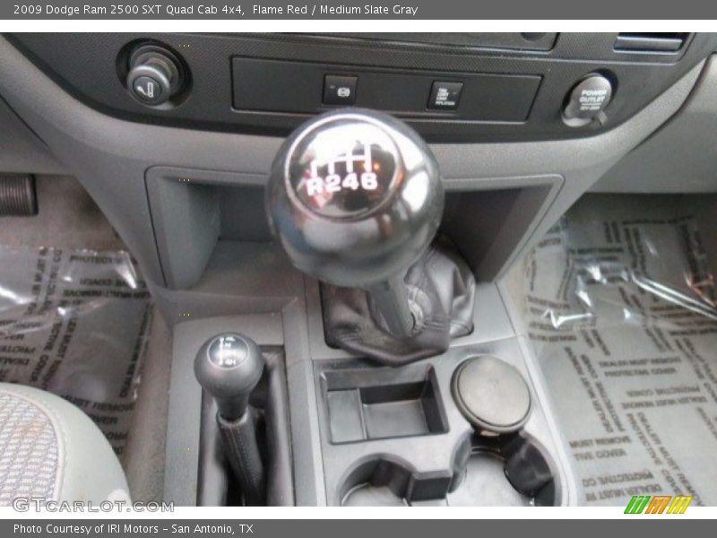 Flame Red / Medium Slate Gray 2009 Dodge Ram 2500 SXT Quad Cab 4x4