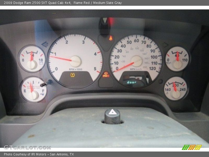 Flame Red / Medium Slate Gray 2009 Dodge Ram 2500 SXT Quad Cab 4x4