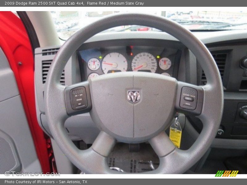 Flame Red / Medium Slate Gray 2009 Dodge Ram 2500 SXT Quad Cab 4x4