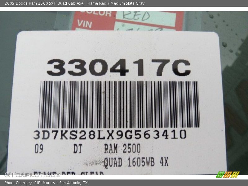 Flame Red / Medium Slate Gray 2009 Dodge Ram 2500 SXT Quad Cab 4x4