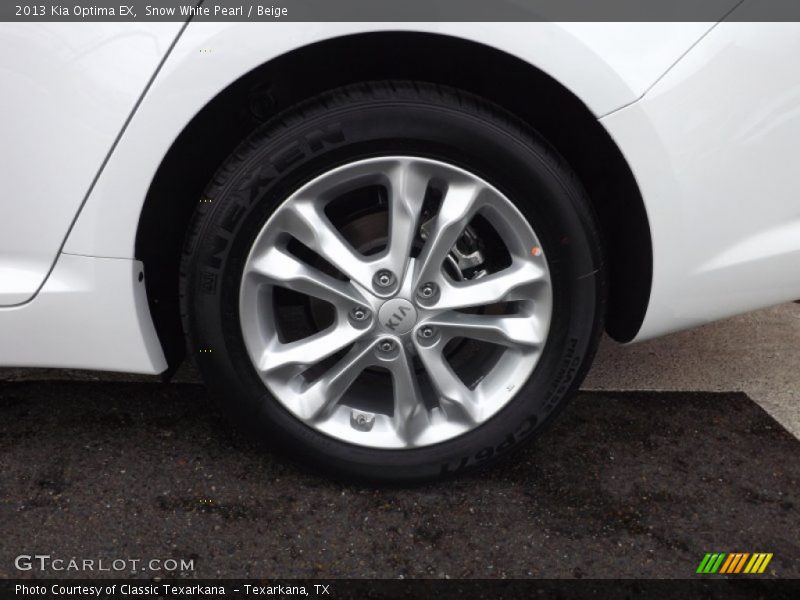 Snow White Pearl / Beige 2013 Kia Optima EX