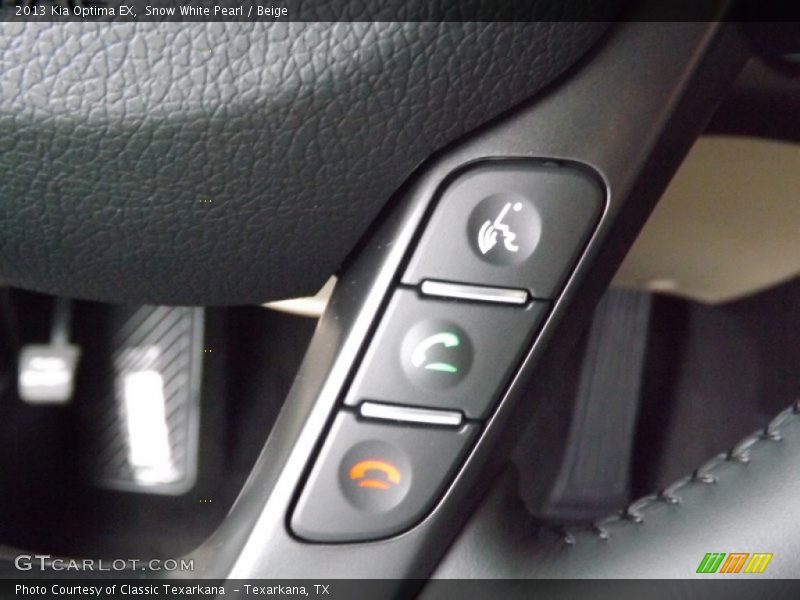 Snow White Pearl / Beige 2013 Kia Optima EX