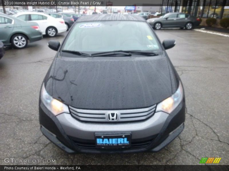 Crystal Black Pearl / Gray 2010 Honda Insight Hybrid EX