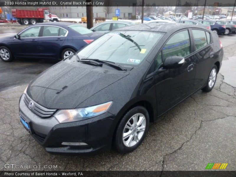 Crystal Black Pearl / Gray 2010 Honda Insight Hybrid EX