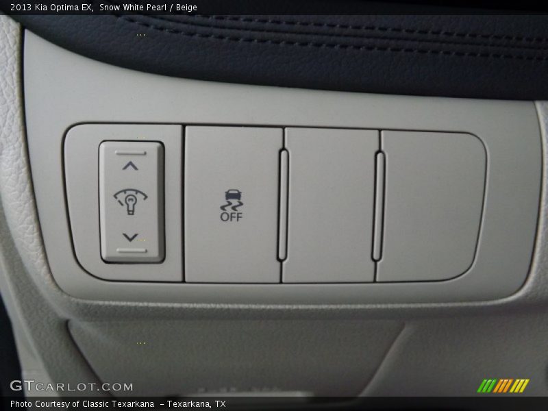 Snow White Pearl / Beige 2013 Kia Optima EX