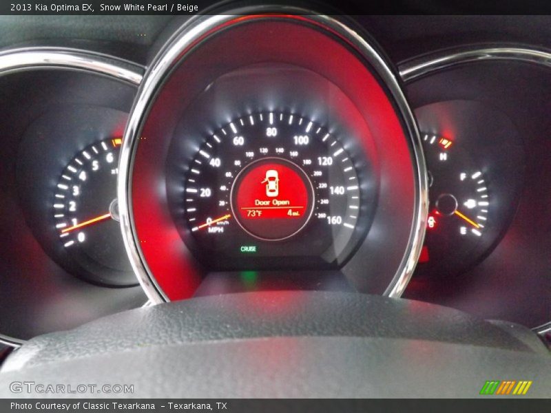 Snow White Pearl / Beige 2013 Kia Optima EX