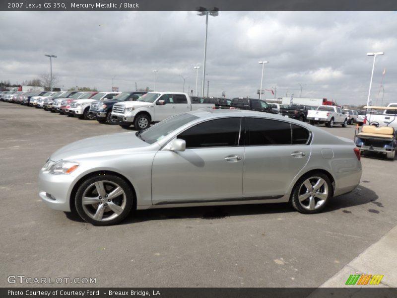 Mercury Metallic / Black 2007 Lexus GS 350