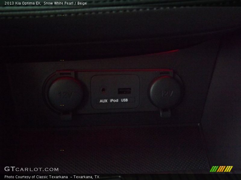 Snow White Pearl / Beige 2013 Kia Optima EX
