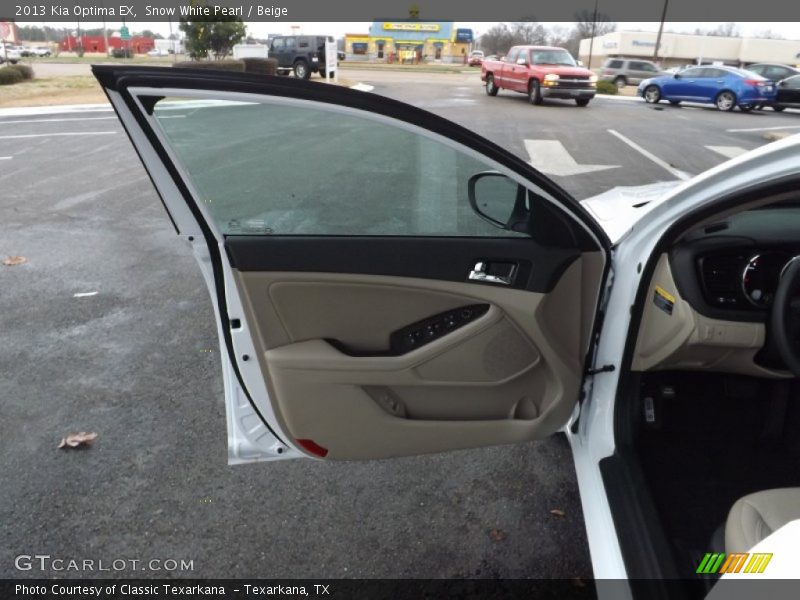Snow White Pearl / Beige 2013 Kia Optima EX