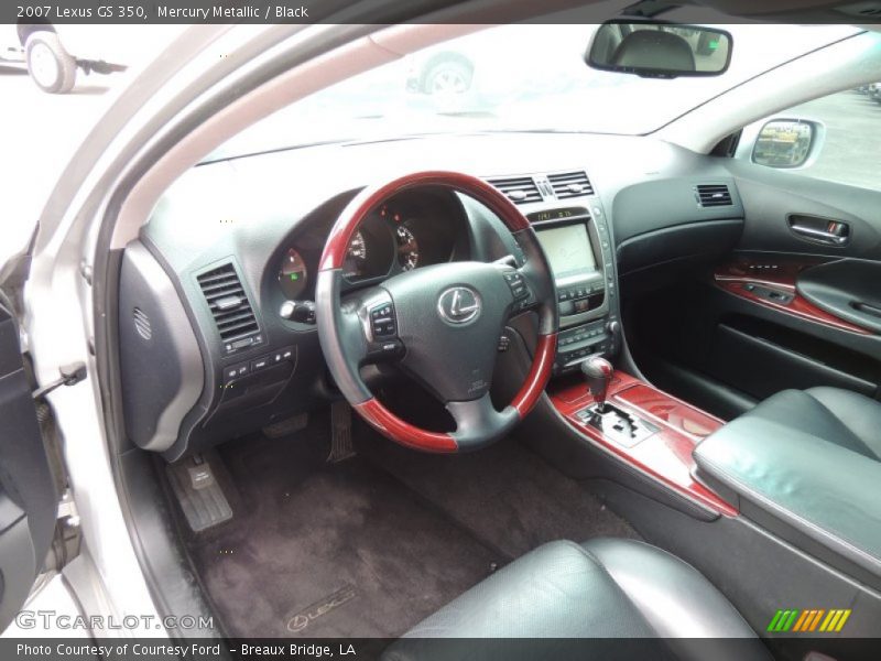 Mercury Metallic / Black 2007 Lexus GS 350