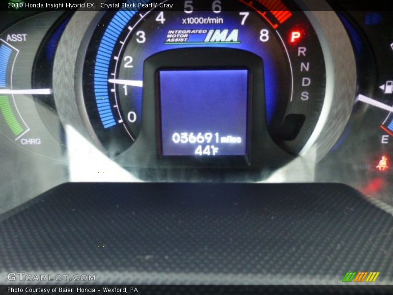 Crystal Black Pearl / Gray 2010 Honda Insight Hybrid EX