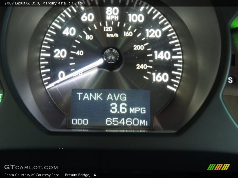 Mercury Metallic / Black 2007 Lexus GS 350