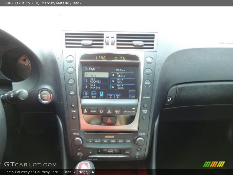 Mercury Metallic / Black 2007 Lexus GS 350
