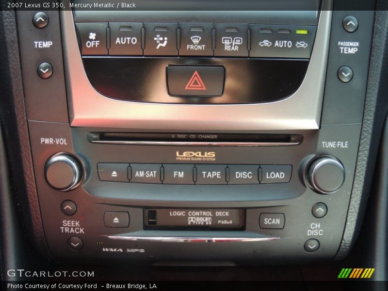 Mercury Metallic / Black 2007 Lexus GS 350
