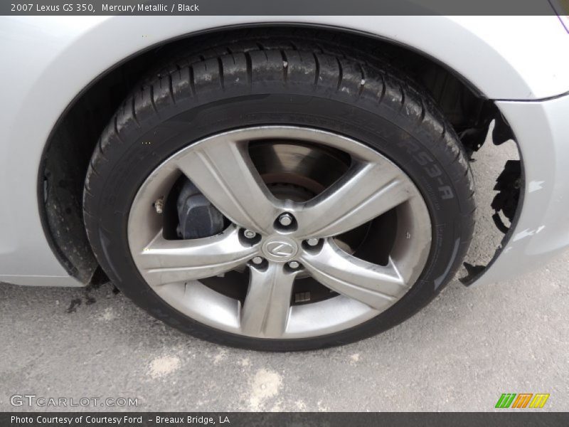 Mercury Metallic / Black 2007 Lexus GS 350