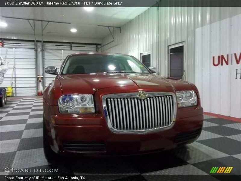 Inferno Red Crystal Pearl / Dark Slate Gray 2008 Chrysler 300 LX