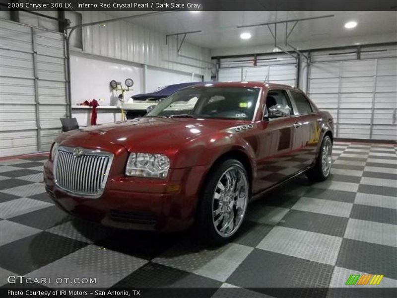 Inferno Red Crystal Pearl / Dark Slate Gray 2008 Chrysler 300 LX