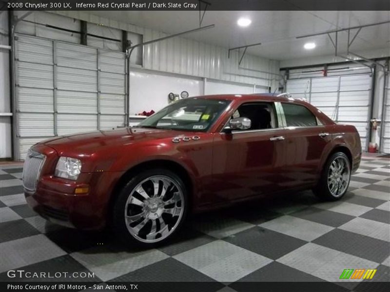 Inferno Red Crystal Pearl / Dark Slate Gray 2008 Chrysler 300 LX