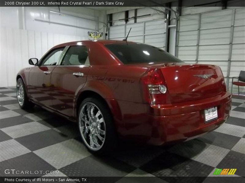 Inferno Red Crystal Pearl / Dark Slate Gray 2008 Chrysler 300 LX
