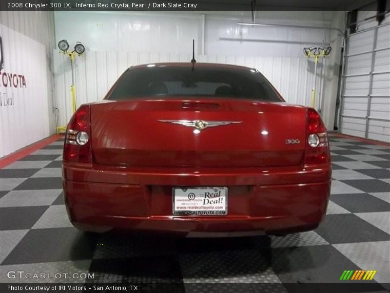 Inferno Red Crystal Pearl / Dark Slate Gray 2008 Chrysler 300 LX