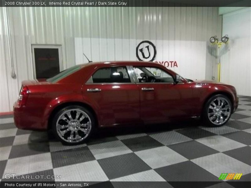 Inferno Red Crystal Pearl / Dark Slate Gray 2008 Chrysler 300 LX