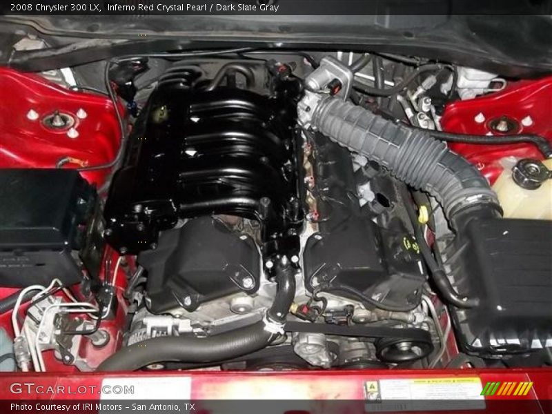 Inferno Red Crystal Pearl / Dark Slate Gray 2008 Chrysler 300 LX
