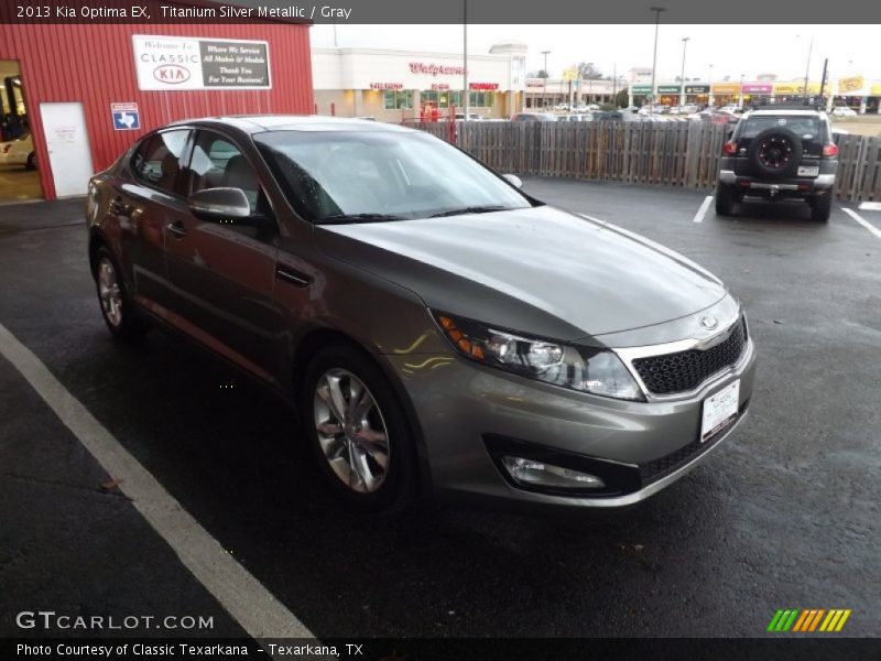 Titanium Silver Metallic / Gray 2013 Kia Optima EX