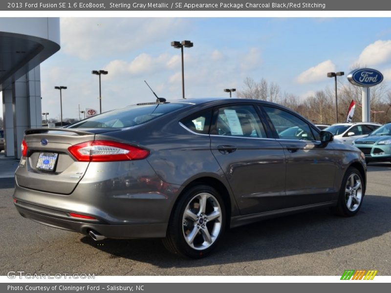 Sterling Gray Metallic / SE Appearance Package Charcoal Black/Red Stitching 2013 Ford Fusion SE 1.6 EcoBoost
