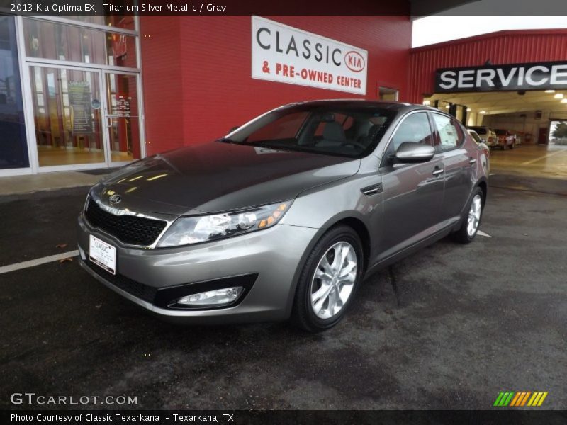 Titanium Silver Metallic / Gray 2013 Kia Optima EX