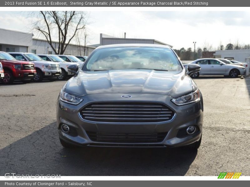 Sterling Gray Metallic / SE Appearance Package Charcoal Black/Red Stitching 2013 Ford Fusion SE 1.6 EcoBoost