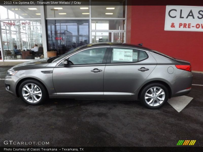 Titanium Silver Metallic / Gray 2013 Kia Optima EX