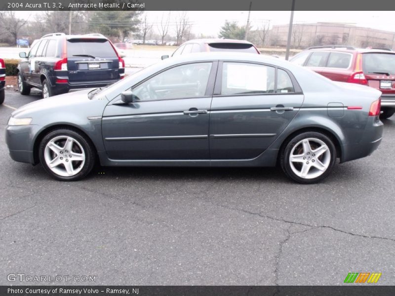 Anthracite Metallic / Camel 2004 Acura TL 3.2