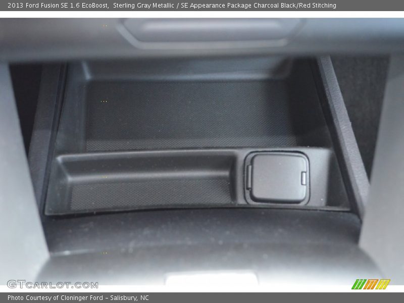 Sterling Gray Metallic / SE Appearance Package Charcoal Black/Red Stitching 2013 Ford Fusion SE 1.6 EcoBoost