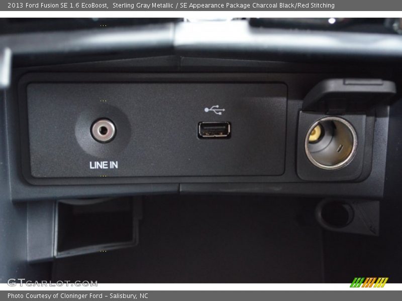 Sterling Gray Metallic / SE Appearance Package Charcoal Black/Red Stitching 2013 Ford Fusion SE 1.6 EcoBoost