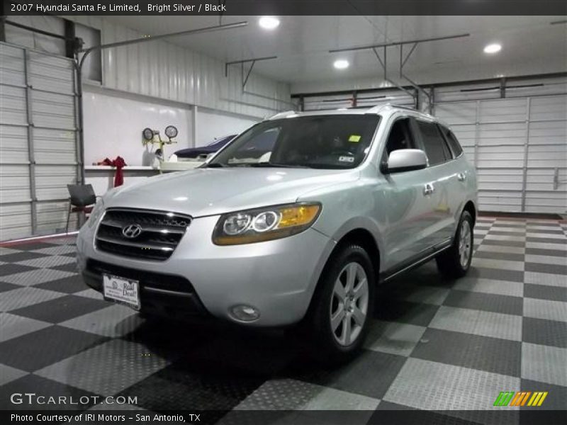 Bright Silver / Black 2007 Hyundai Santa Fe Limited