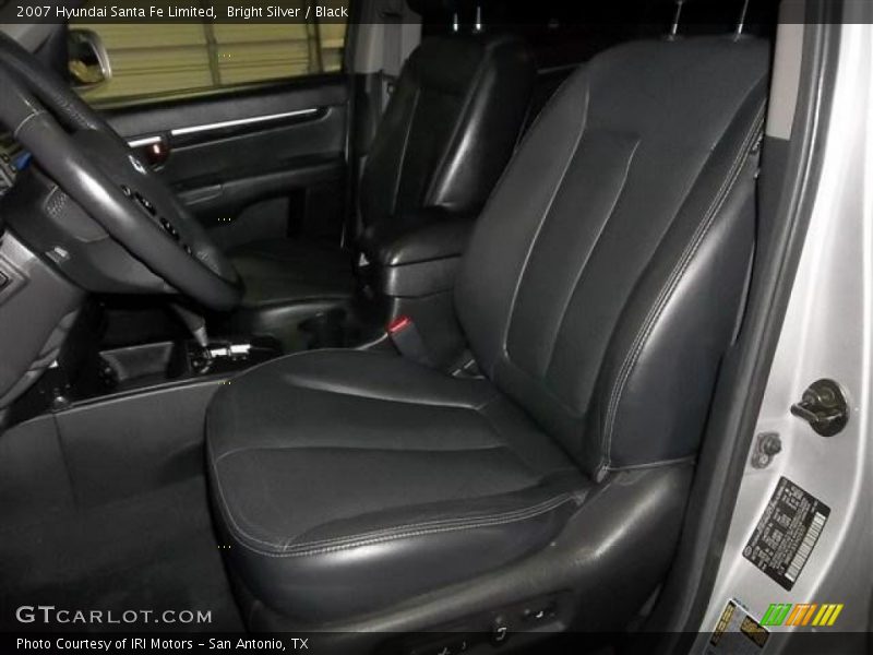 Bright Silver / Black 2007 Hyundai Santa Fe Limited