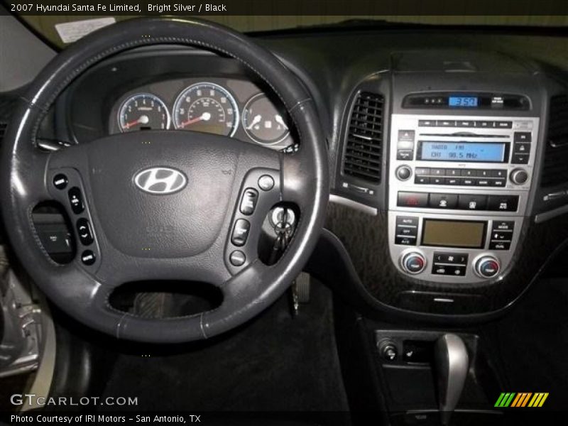Bright Silver / Black 2007 Hyundai Santa Fe Limited