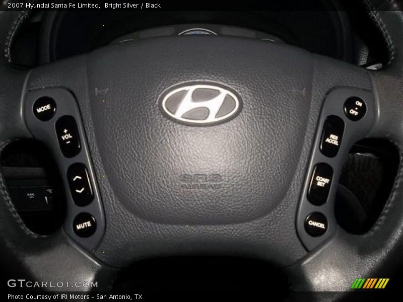 Bright Silver / Black 2007 Hyundai Santa Fe Limited