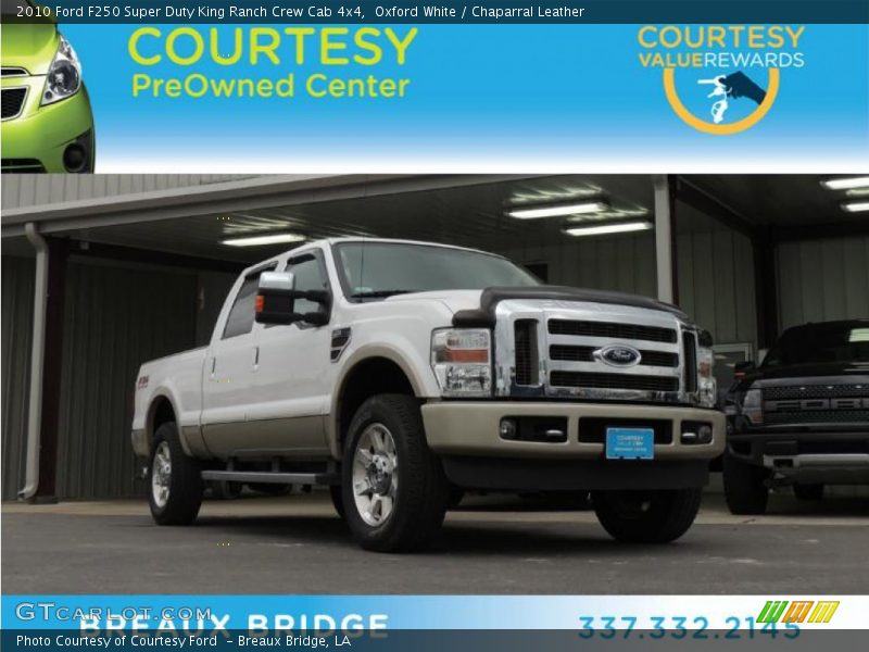 Oxford White / Chaparral Leather 2010 Ford F250 Super Duty King Ranch Crew Cab 4x4