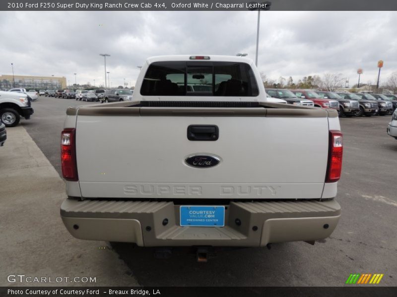 Oxford White / Chaparral Leather 2010 Ford F250 Super Duty King Ranch Crew Cab 4x4