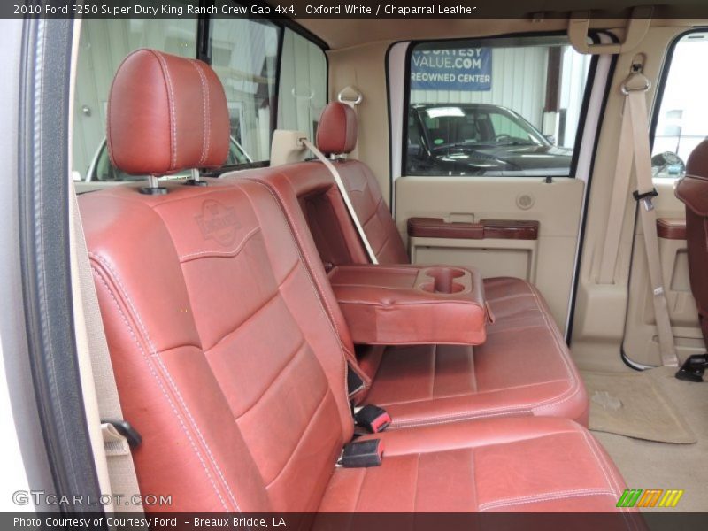 Rear Seat of 2010 F250 Super Duty King Ranch Crew Cab 4x4