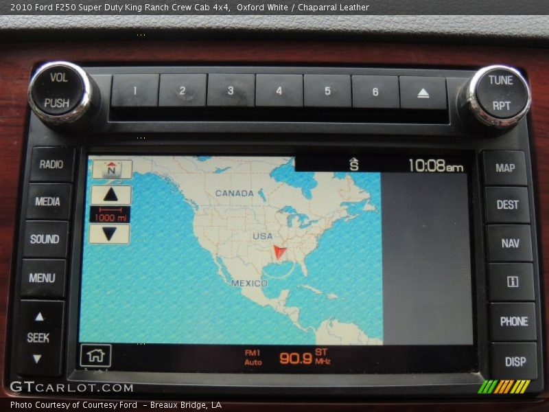 Navigation of 2010 F250 Super Duty King Ranch Crew Cab 4x4