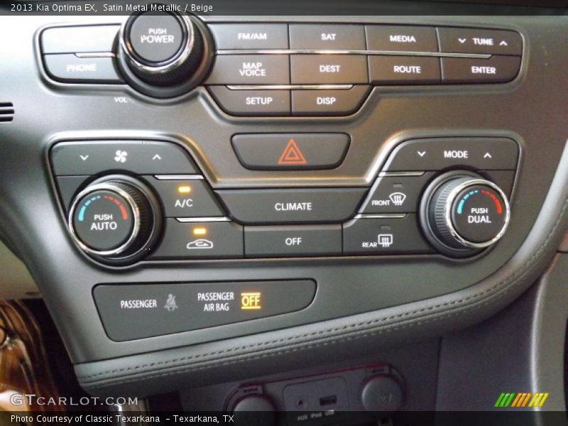 Satin Metal Metallic / Beige 2013 Kia Optima EX
