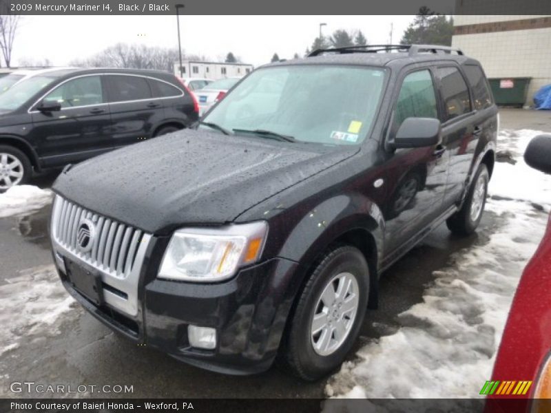 Black / Black 2009 Mercury Mariner I4