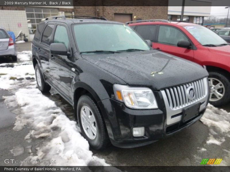 Black / Black 2009 Mercury Mariner I4